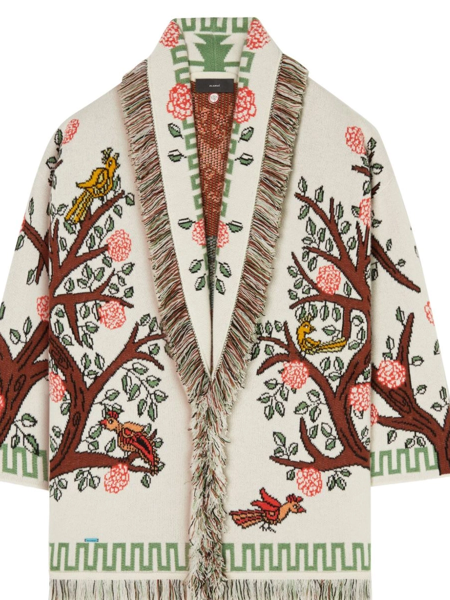 Cheap Alanui Women Tree Life cardigan of cashmere 0808
